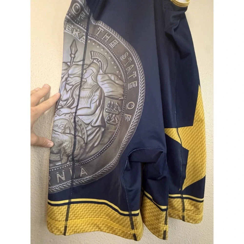 Nike CA USA Wrestling Singlet Women's XXL Navy Gold State Seal Fargo Team